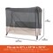 Modern Leisure Renaissance Patio Swing Cover, 81 in. L x 52 in. W x 7 in. H, Gray 3099 - alternate 9